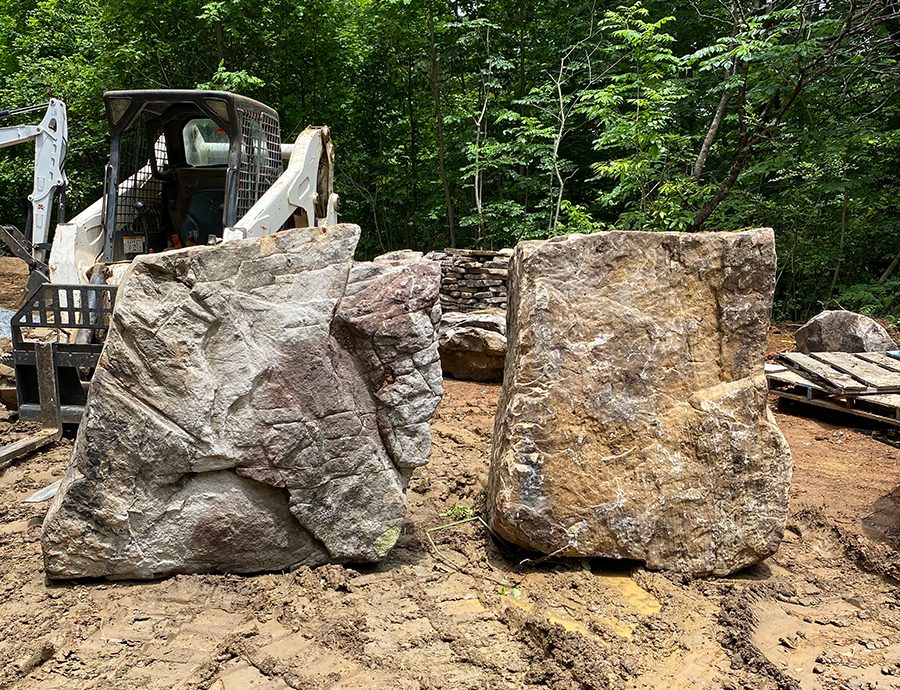 6-_week_1_selecting_1st_boulders | Landscape Design